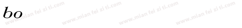 bodoni- normal-Itali字体转换